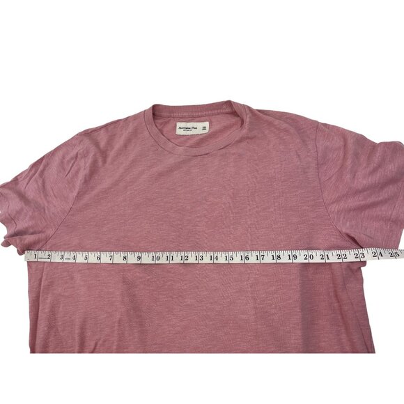 Abercrombie & Fitch Soft AF Tee XXL Pink Short Sleeve Crewneck Cotton Blend Shir - Picture 2 of 5
